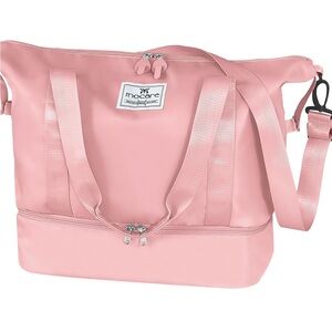 Pink travel duffel bag
